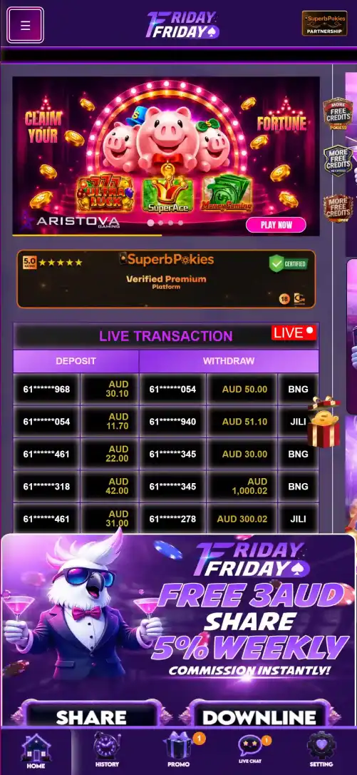 FridayFriday Mobile Casino: Browser, iPhone and Android